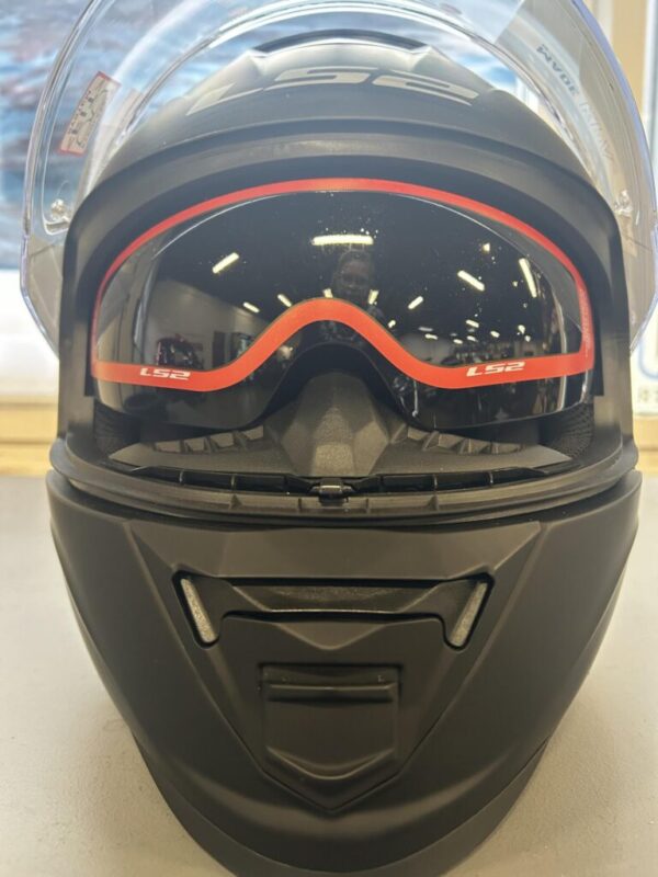 LS2 FF800 Storm Solid Matt Sort 3XL - Billede 4