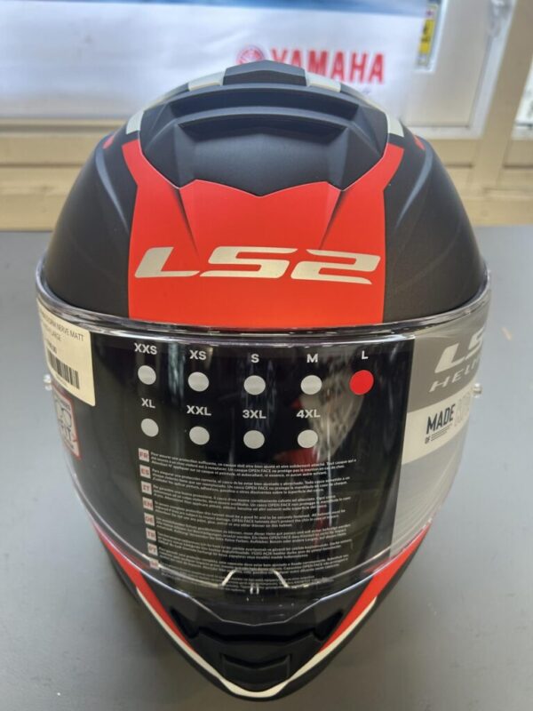 LS2 FF800 Storm Nerve Matt sort og Rød L - Billede 3