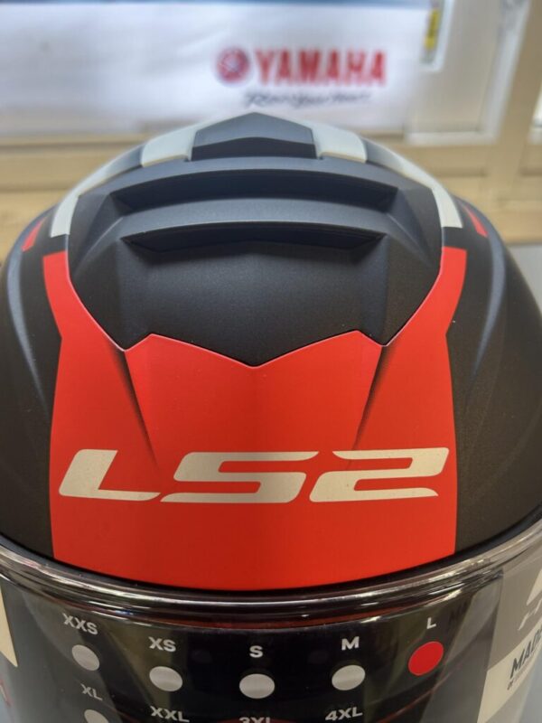 LS2 FF800 Storm Nerve Matt sort og Rød L - Billede 5